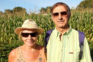 Jean-Claude et Arlette Vital bénéficiaires de Saint Etienne en vacances à Saint-Pée © Noémie Coppin/ccas