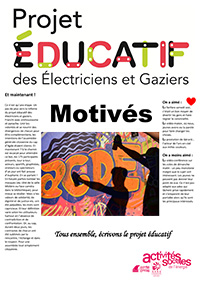 Découvrez le journal des jeunes "Motivés" par le projet éducatif | Journal des Activités Sociales de l'énergie | couv journal jeunes