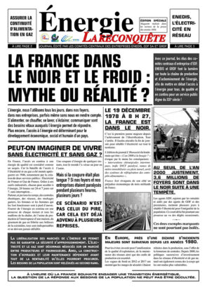 Alerte black-out : à Savines, on imagine la France dans le noir | Journal des Activités Sociales de l'énergie | Energie la reconquete Page 01