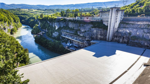 En visite au barrage de Génissiat | Journal des Activités Sociales de l'énergie | 54135 Centrale hydroelectrique de Genissiat