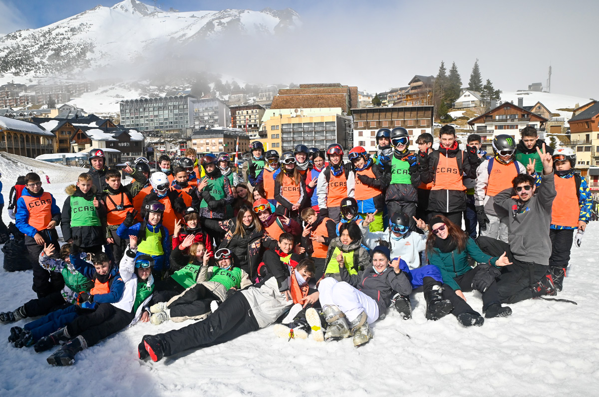 [En images] Un jour, une colo dans les Pyrénées | 114678 Colo 12 14 ski la Mongie | Journal des Activités Sociales de l'énergie