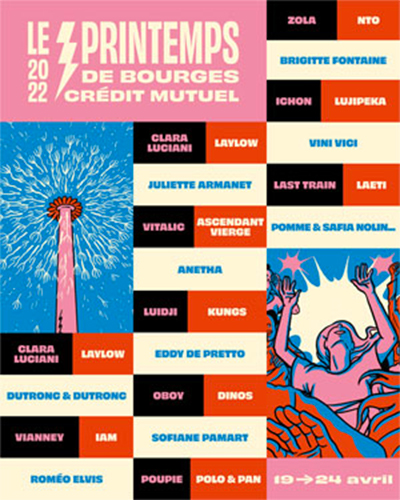 affiche Printemps de Bourges 2022