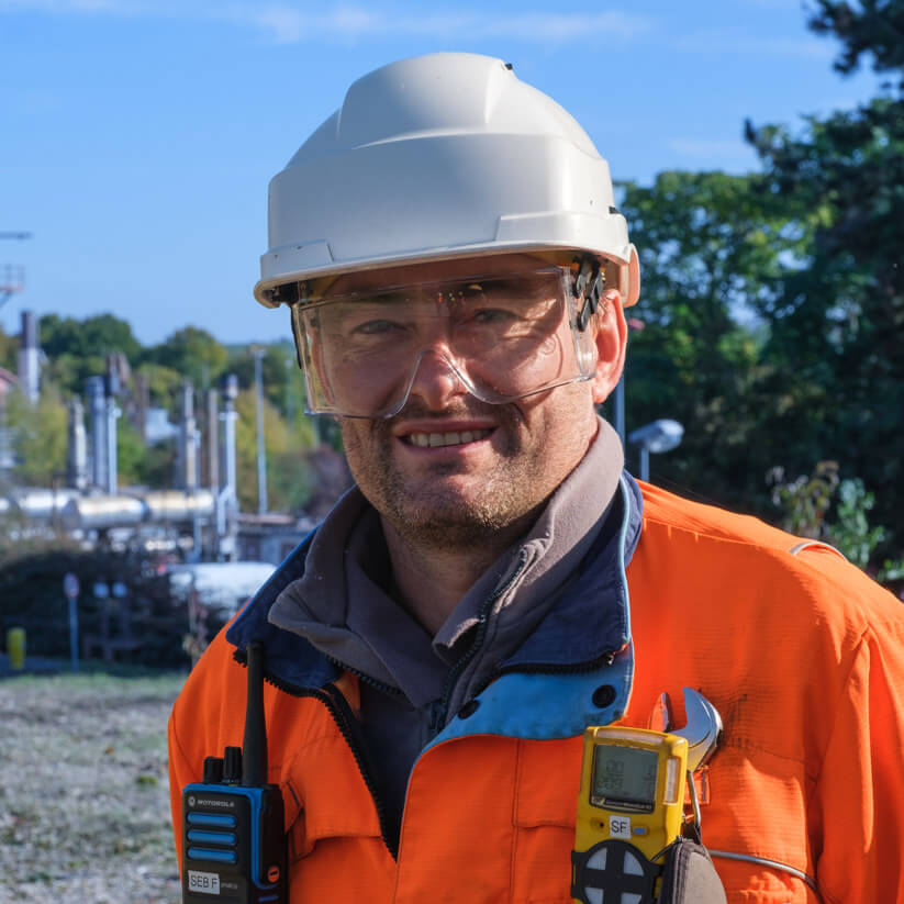 Sébastien Fritot, contremaître de l’équipe maintenance puits en extérieur à Storengy Gournay.