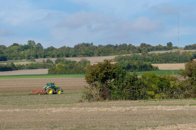Storengy. Paysage agricole au dessus du site de Gournay-sur-Aronde.