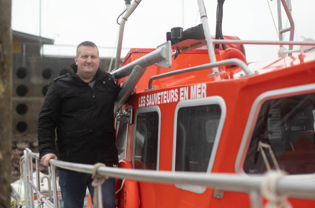 Christophe Giovannon, technicien de conduite au CNPE de Flamanville et sauveteur en mer auprès de la Société nationale de sauvetage en mer.