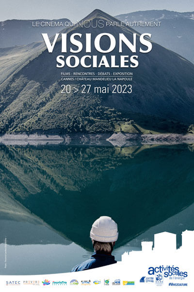 Affiche du festival de cinéma de la CCAS Visions sociales 2023