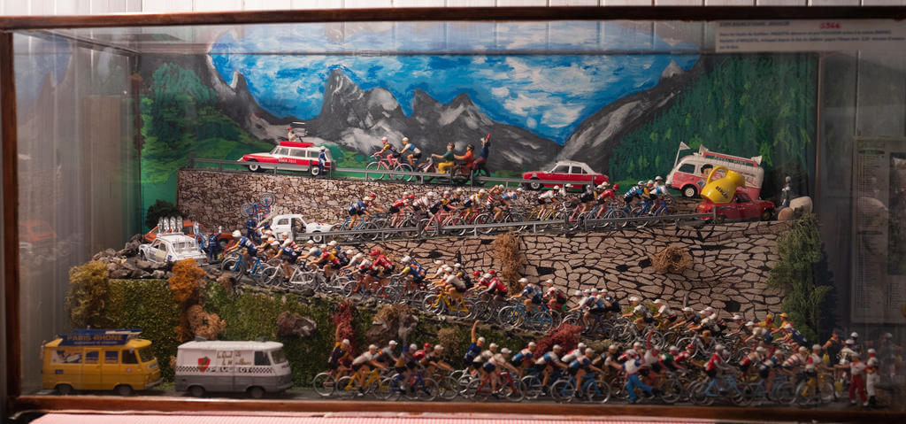 Diorama réalisé par Patrick Bardet, bénéficiaire de la CMCAS Limoges et passionné du Tour de France.