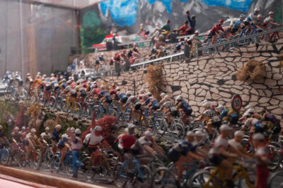 Diorama réalisé par Patrick Bardet, bénéficiaire de la CMCAS Limoges et passionné du Tour de France.
