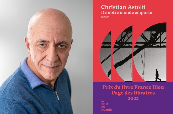 Christian Astolfi, auteur de notre monde emporté, choisi par la CCAS pour sa dotation lecture 2023 et pour animer les Rencontres culturelles estivales.