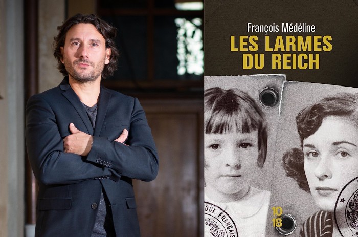 François Médéline, auteur des Larmes du Reich, choisi par la CCAS pour sa dotation lecture 2023 et pour animer les Rencontres culturelles estivales.
