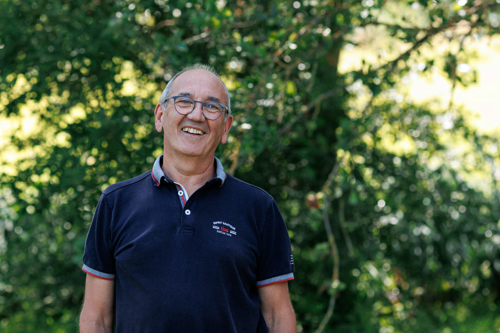 Alain Montecer, notre guide sur le site des deux caps, membre de la Section modélisme naval et ancien responsable principal de Merlimont. ©Marine Poron/CCAS