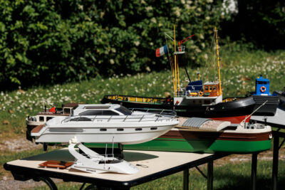 Les bateaux d'Alain Montecer, membre de la Section modélisme naval. ©Marine Poron/CCAS