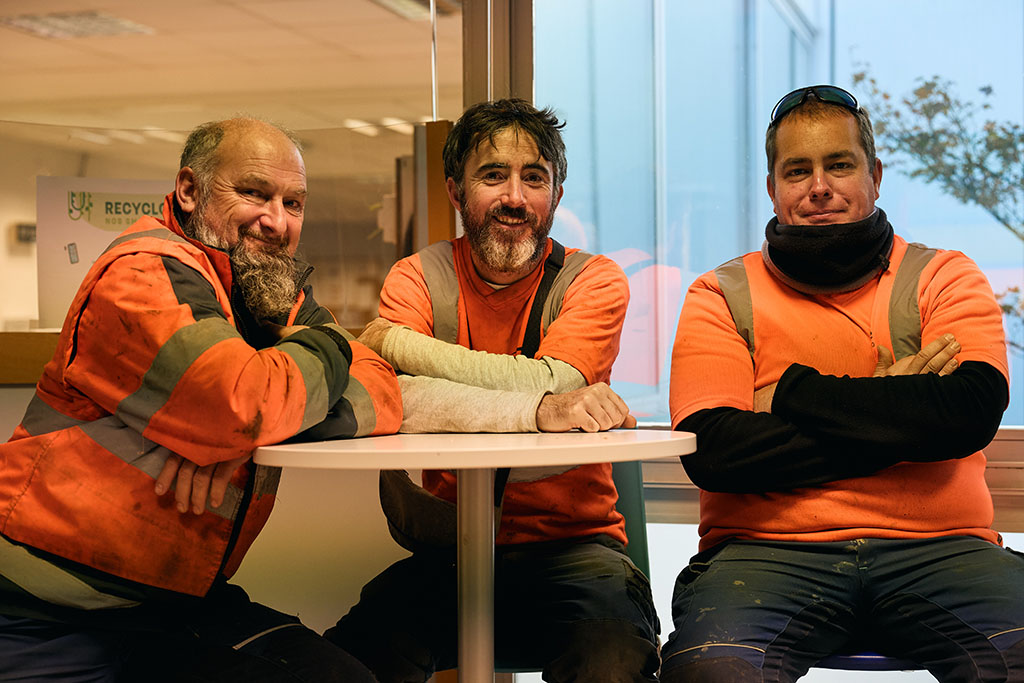 Intervention des agents Enedis après la tempête Ciaran. Finistère, 7 et 8 novembre 2023.