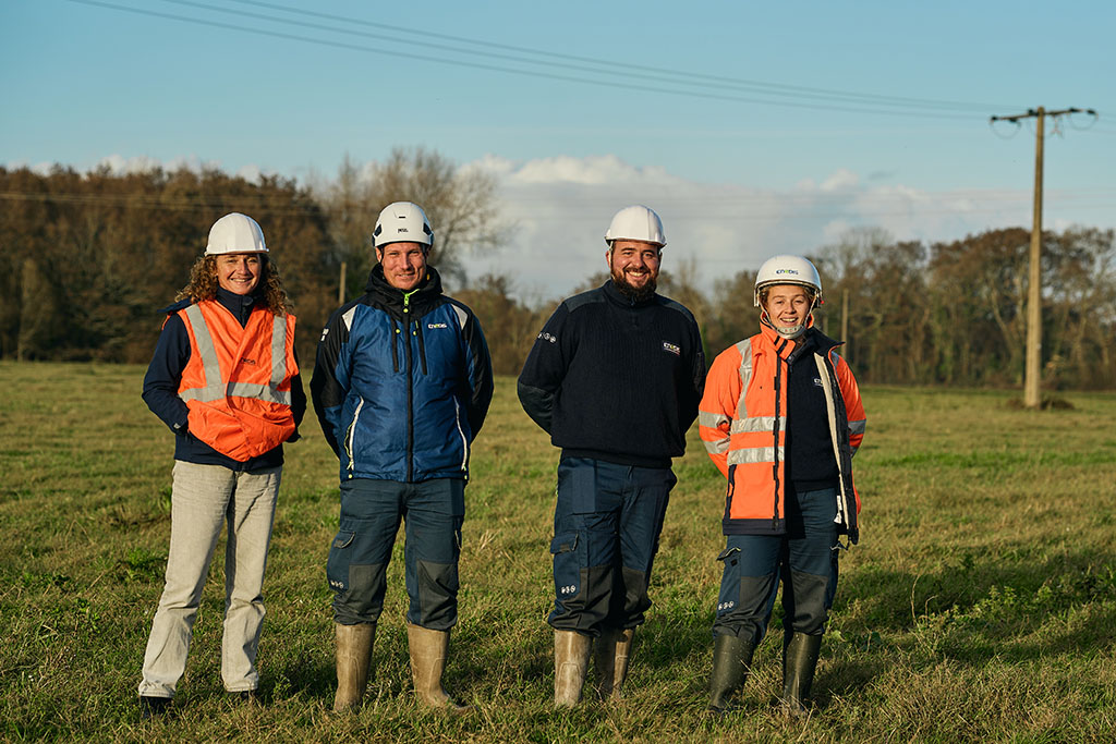 Intervention des agents Enedis après la tempête Ciaran. Finistère, 7 et 8 novembre 2023.