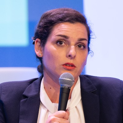 Marina Mesure, candidate aux élections européennes 2024, députée européenne La France insoumise (LFI), négociatrice française de la réforme du marché européen de l’électricité adoptée par le Parlement européen le 11 avril 2024. Conseil national de l'énergie 2024.