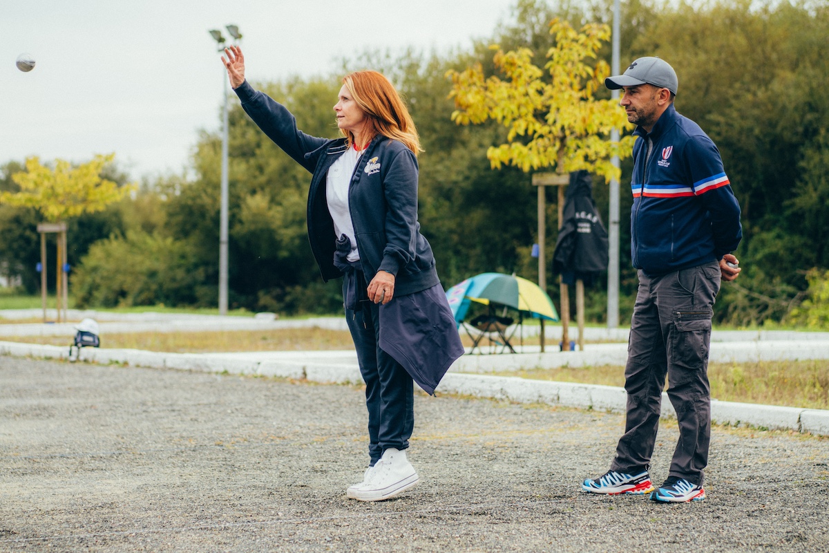 Tournoi national de pétanque inter-CMCAS aux Mathes, du 20 au 22 septembre 2024. Mireille Letombe (CMCAS Ardennes Aube Marne).