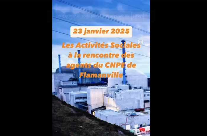 Rencontre avec les salarié·es du CNPE de Flamanville, le 23 janvier, dédiée à la découverte des Activités Sociales. CCAS Activités Sociales de l'énergie