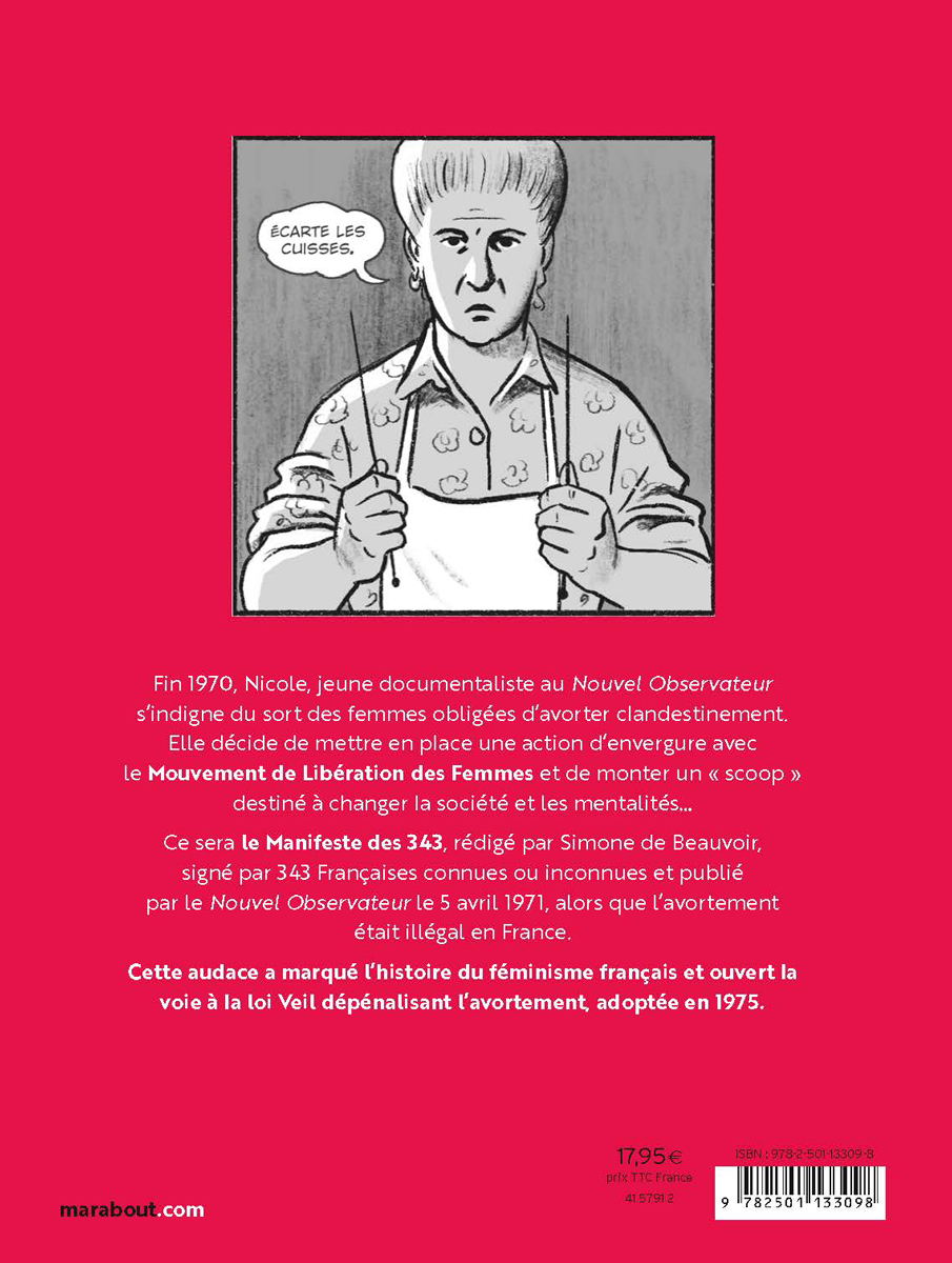 Le Manifeste des 343. Histoire d'un combat" Roman graphique de Adeline Laffitte, Hélène Strag et Hervé Duphot.