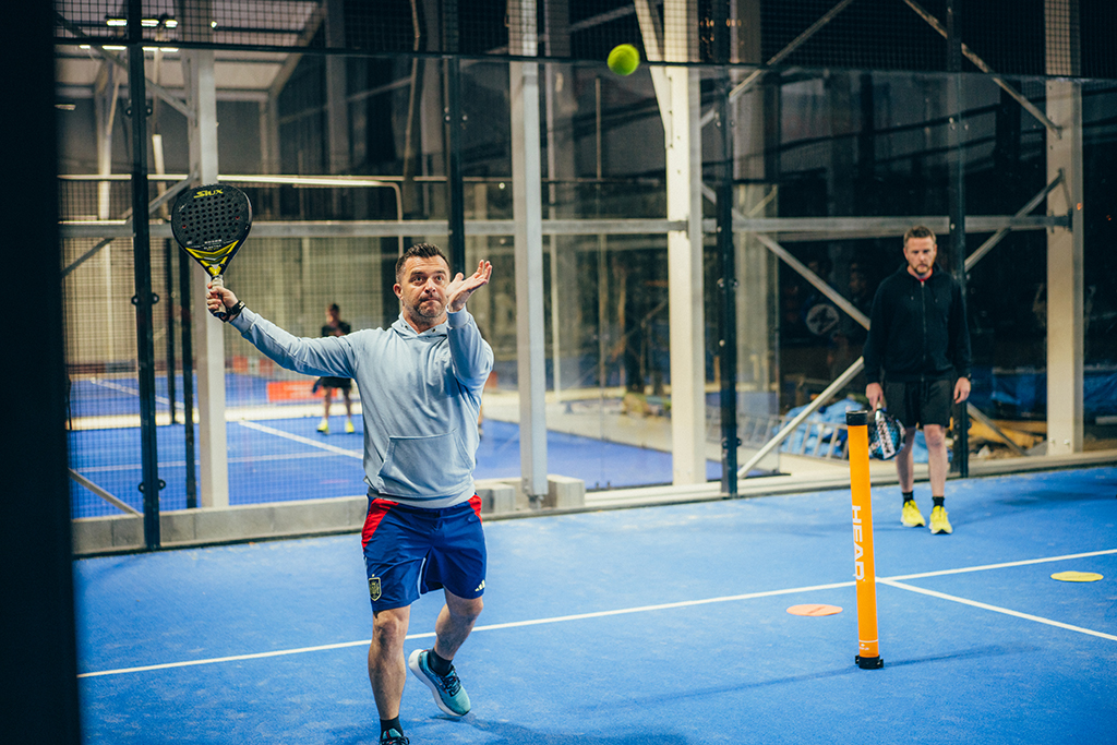 Initiation au padel à la CMCAS Agen, mars 2025.