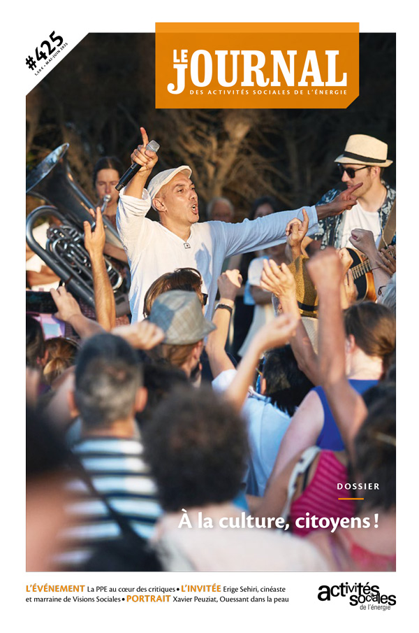 Couverture du numéro 425 du Journal des Activités Sociales de l'énergie CCAS-CMCAS