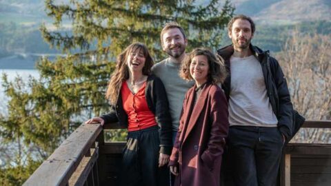 Clémence Laboureau et les artistes accompagnants son spectacle lors de la résidence artistique à Savines-le-Lac à compter de février 2026. © Philippe Marini / CCAS